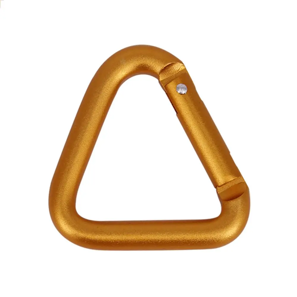 

Climbing Hiking Accessories Metal Aluminum Alloy Triangle Hook Keychain Carabiner Buckle
