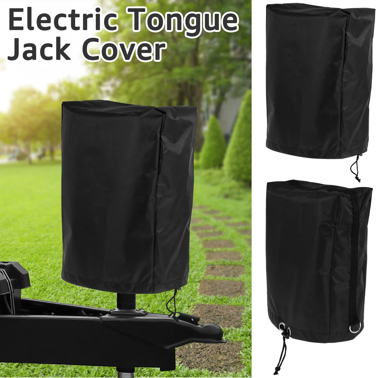 Electric Tongue Jack Cover Heavy Duty Tongue Trailer RV Jack Protective Cover Weatherproof Electric Tongue Jack Protective Cover