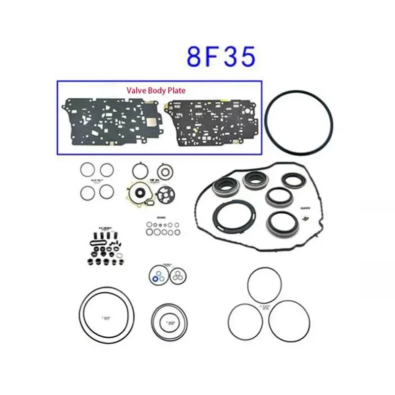 

8F35 Transmission Overhaul Kit Seals Gasket Valve Body Seperator Plate Repair Kit For 8 Speed Ford Car Accessories