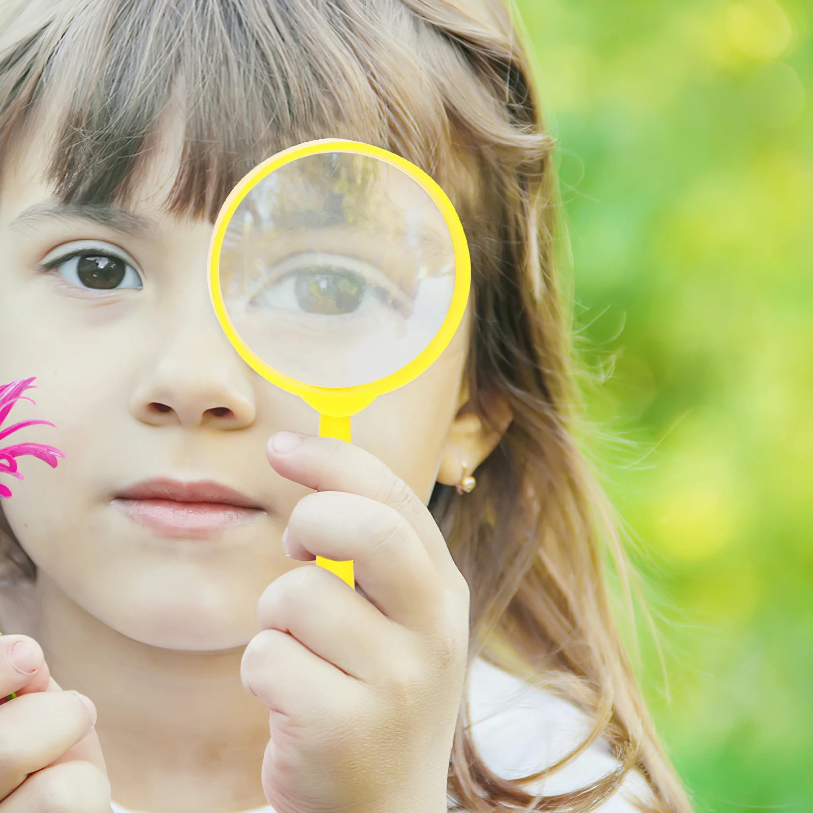 

5 Pcs Children Handheld Magnifier 60mm HD PP Lens 3x Kids Exploration Nature Observation Educational Toy Mini