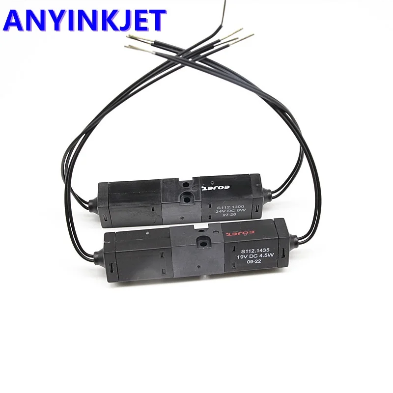 original new for Videojet 1000 printhead solenoid valve pair 19V 24v for Videojet VJ1210 1220 1510 1520 1610 inkjet printer