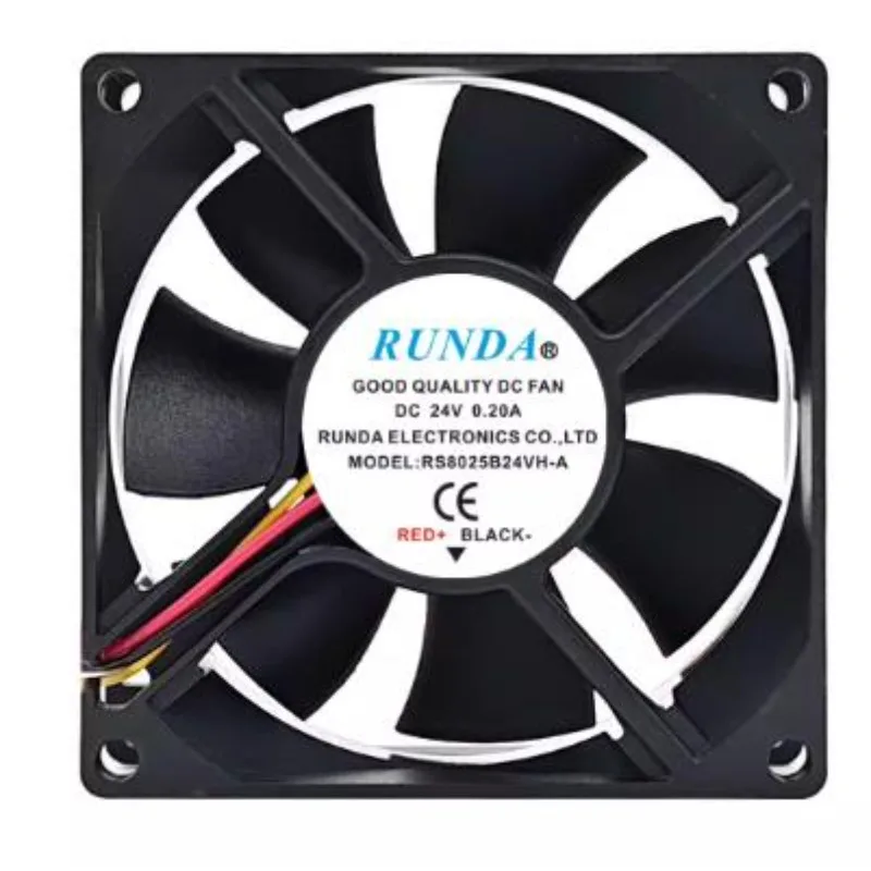

Новый вентилятор охлаждения для RUNDA RS8025B24VH-A 24V 0.20A, 8 см, для инвертора, 80X80X25 мм