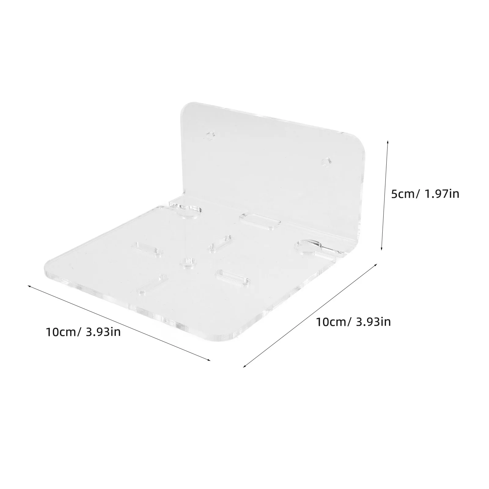 Clear Acrylic Floating Wall Shelves 3 Pack for Security Cameras Monitors Speakers Home Office Organizer