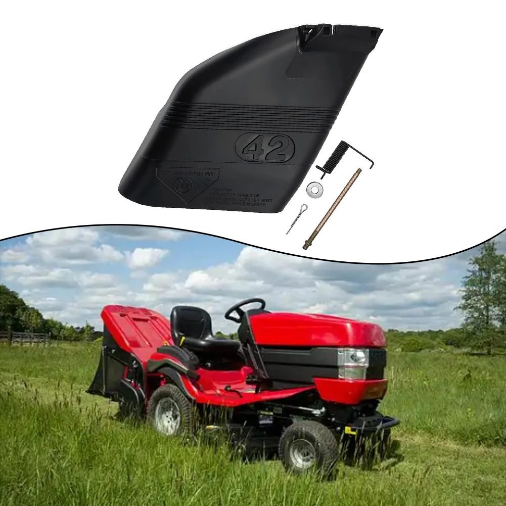 42 Inch Deck Deflector Guard Replacement For Riding Mowers Compatible With Model 130968 Plastic Lawn Mower Deck Shield
