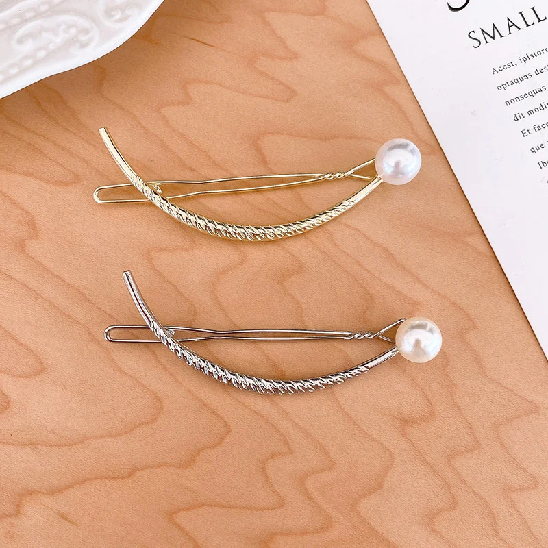 2022 Korean Metal Hairpin U Shape Hairgrips Pearls Hair Clips Vintage Crystal Butterfly Hair Barrettes Bun Hairstyle Accessories