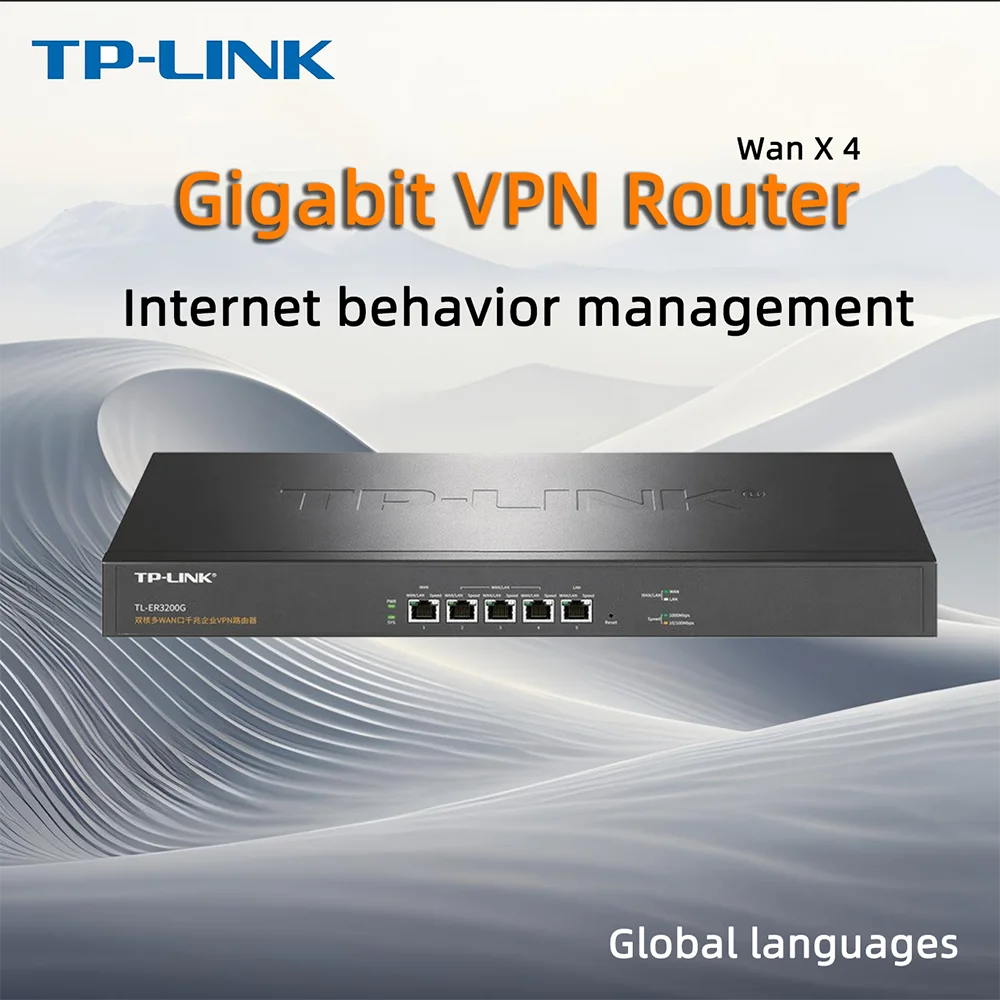 

TP-LINK Network Management Dual Core Multi WAN Ports Gigabit Enterprise VPN Router AC Controller AP Internet Behavior Management