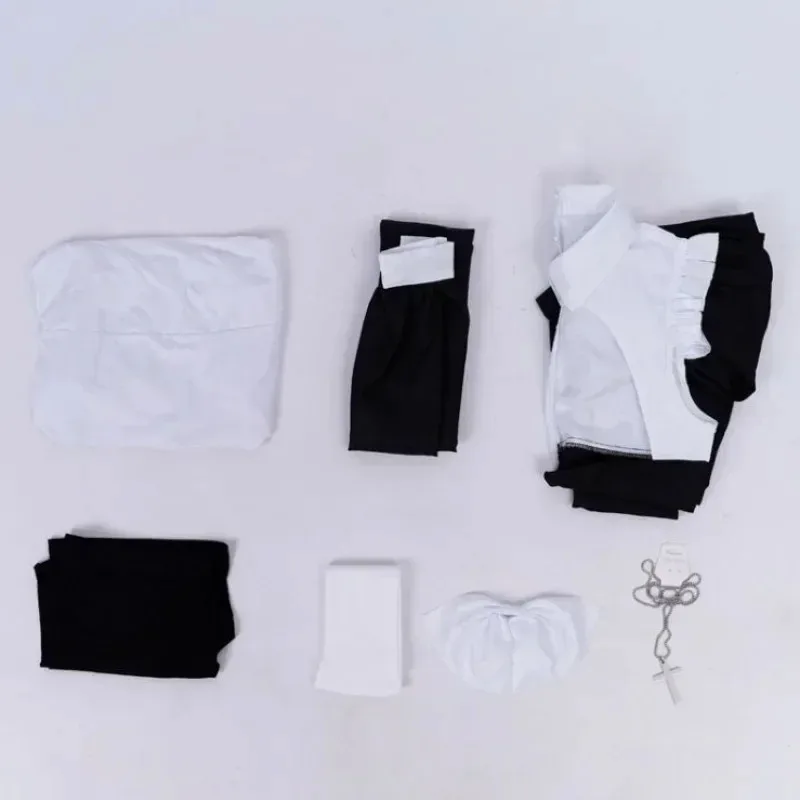 Nun Cosplay Kostuum Vrouwen Fancy Dress Set Halloween Party Rollenspel Outfit Volwassen Nun Jurk Zwart Fancy Cosplay Dress Up