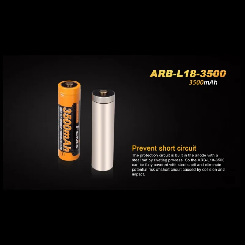 Batteria ricaricabile agli ioni di litio Fenix ARB-L18-3500 3500mAh 3.6V 18650