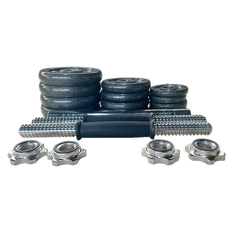 

2026 2026 20 Kg Black Baking Painted Cast Iron Dumbbell Set For Salepromote Sales
