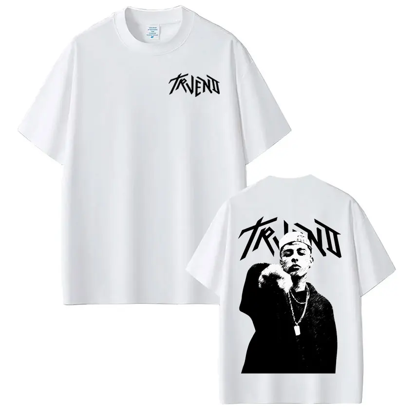 Rapper Trueno Album Tour 2025 T-shirt Männer Frauen Kleidung Mode Kurzarm T Shirt 100 % Baumwolle Übergroßen T-shirts Streetwear – Detail 4