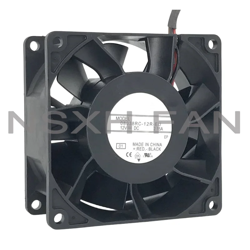 8CM Fan 8038 12V 2.15A 4-wire Pwm Speed Cooling Fan 08038RC-12R-EU