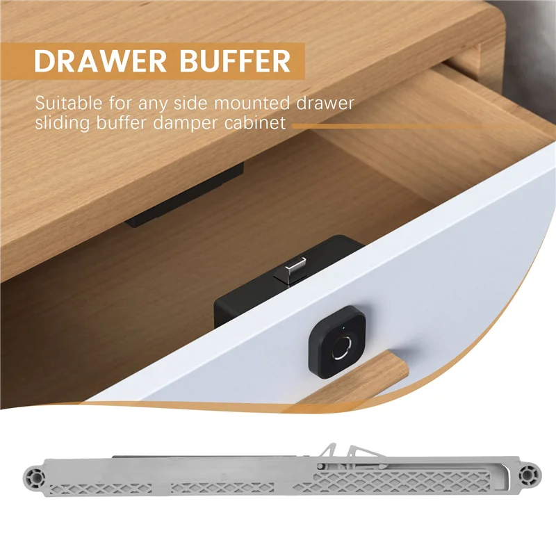 

VEHO-10Pcs/Lot Cabinet Glides Adapter Soft Closing System For Any Side Mount Drawer Sliding Buffer Damper Cupboard