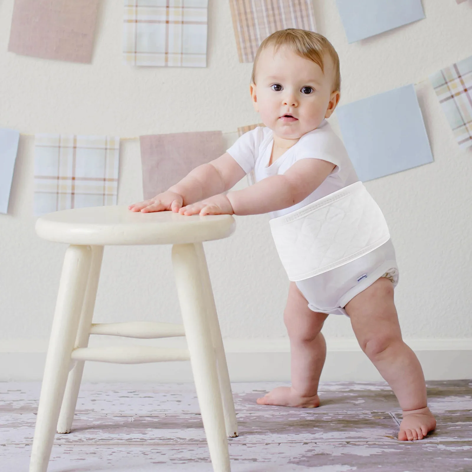 

6 шт. хлопковых дышащих поясов для пупка новорожденных, защитные повязки на живот, детские товары для ухода за пупком