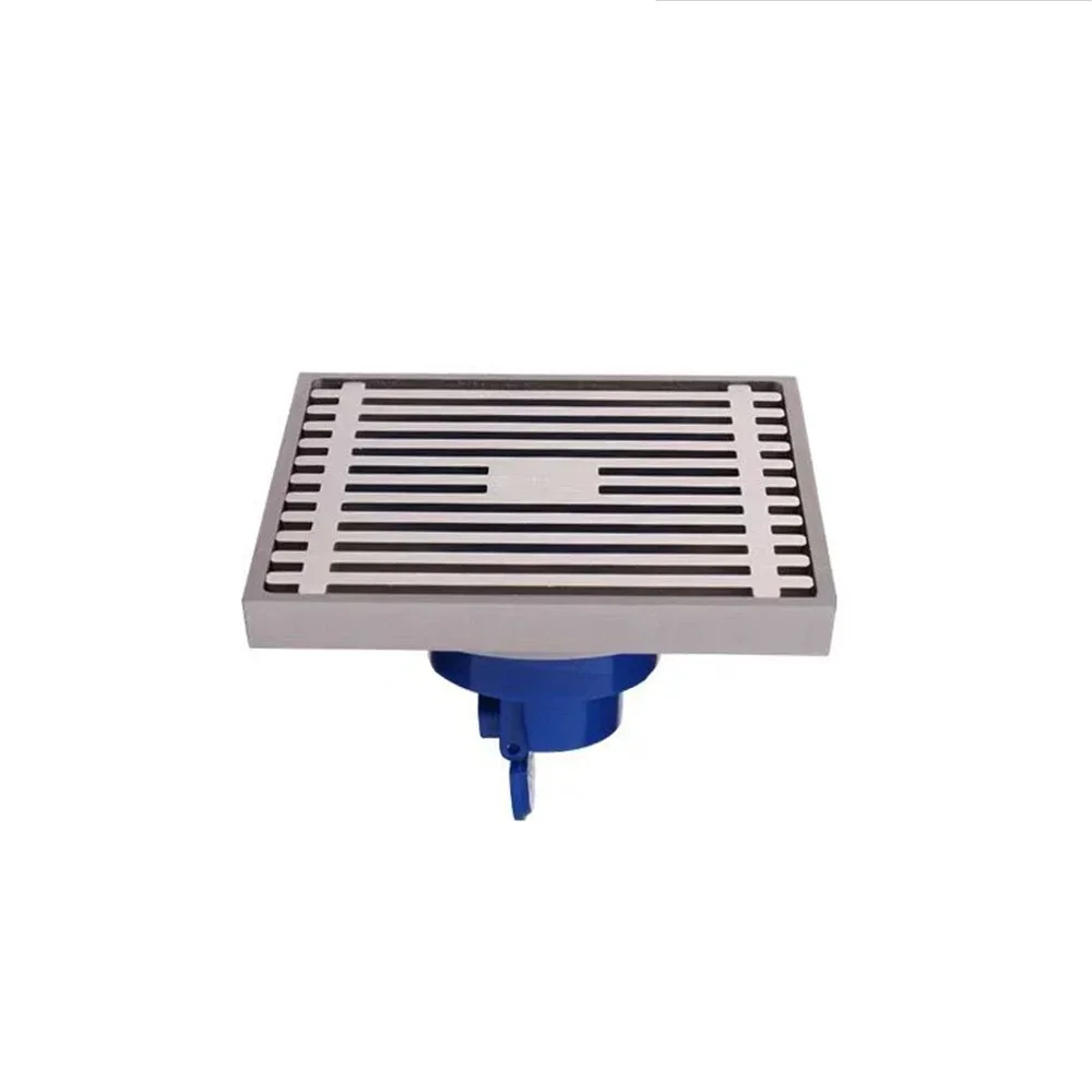 Floor Drain All Copper Deodorant Bathroom Shower Room Square Large Displacement Washing Machine Anti-reflow Floor Drain