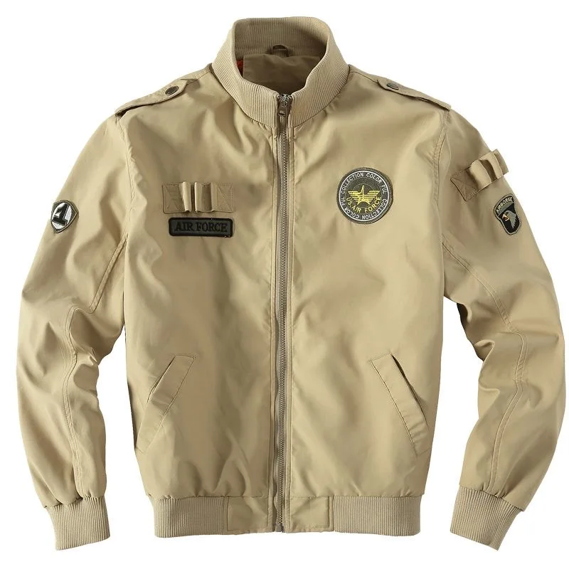 

Spring and Autumn New Fashion Trend Pilot Jacket Men's Casual Loose Sports Windproof High Quality Large Size Baseball Jacket 4XL