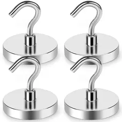D32MM Magnetic Hooks Heavy Duty, Strong Magnetic Hooks for Hanging, Toolbox, Cruise, Office and Kitchen