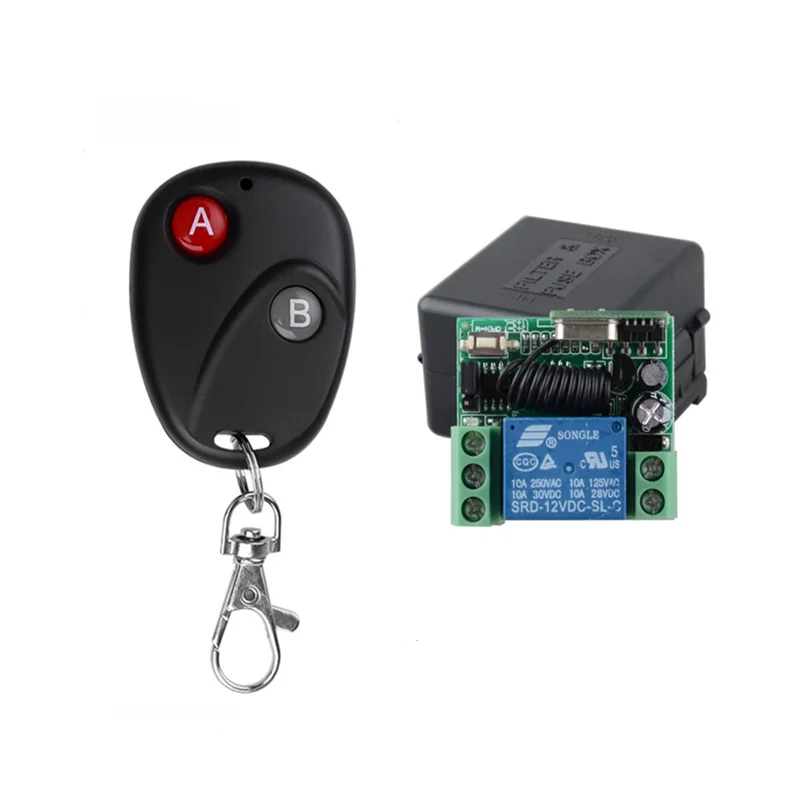 

DC12v 1CH Wireless RF Remote Control Switch For Access/ Door Control System