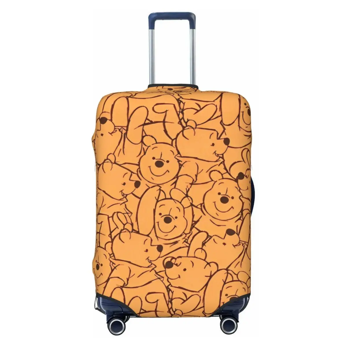 

Winnie The Pooh Piglet Bear Animal Cartoon Suitcase Cover Travel Flight Elastic Luggage Supplies Protector