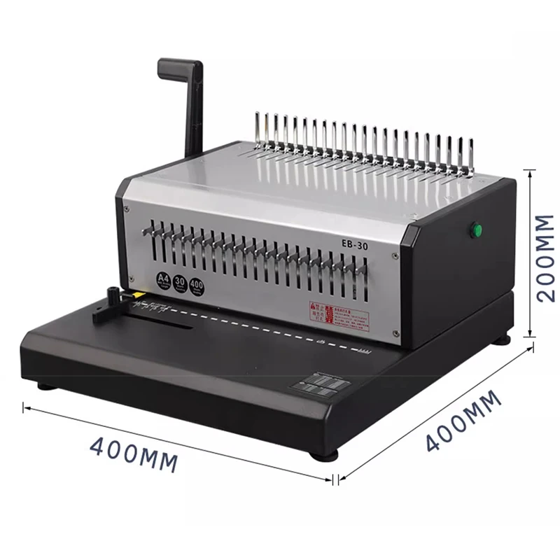 EB-30 Automatic 10-hole clamp binding 21-hole rubber ring punching office automatic punching machine contract tender document