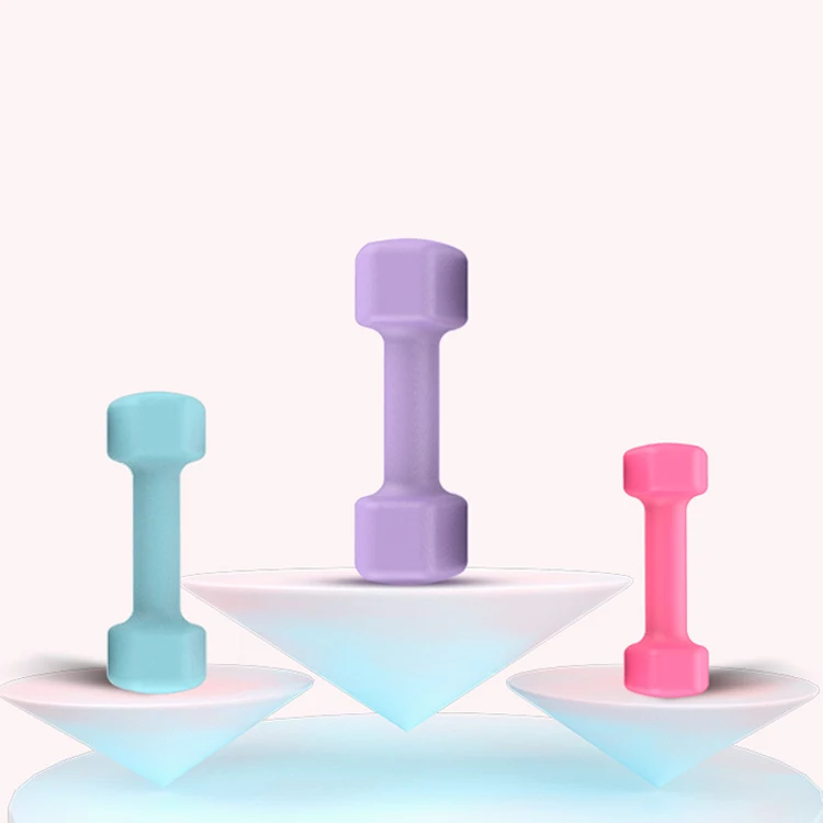 

Изготовленные на заказ женские цветные виниловые гантели, виниловые гантели 5 кг для дома