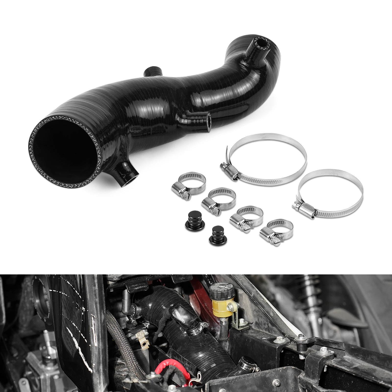 

For Yamaha Raptor 700 2009-2025 Fuel Customs-Intake System ATV Throttle Intake Cold Kit For YAMAHA Raptor 700R 700RSE Raptor700