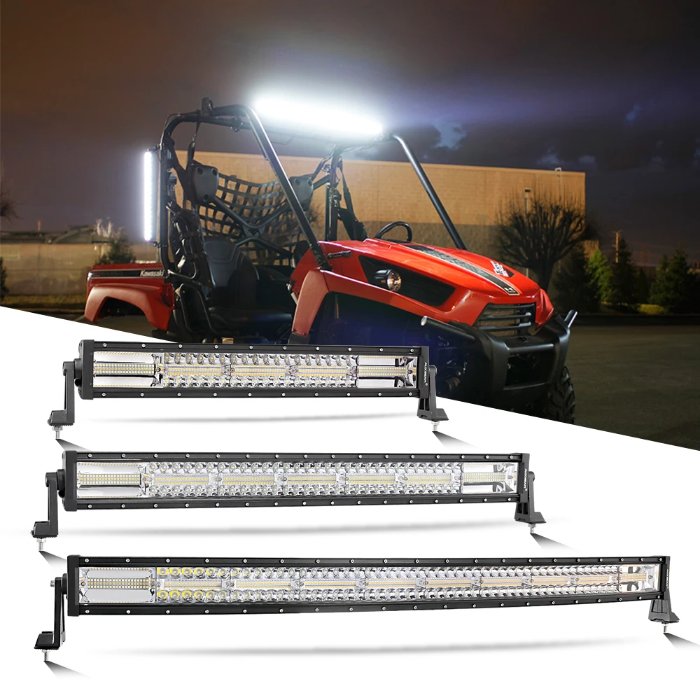 

AUXBEAM 22-50 inch Straight LED Light Bar with Wire Kit Memory Function Off Road Fog Driving Work Light for Truck Boat Pickup