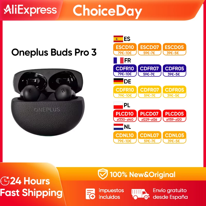 Globale Version Oneplus Buds Pro 3 TWS Bluetooth-Kopfhörer 50 dB aktive Geräuschunterdrückung 43