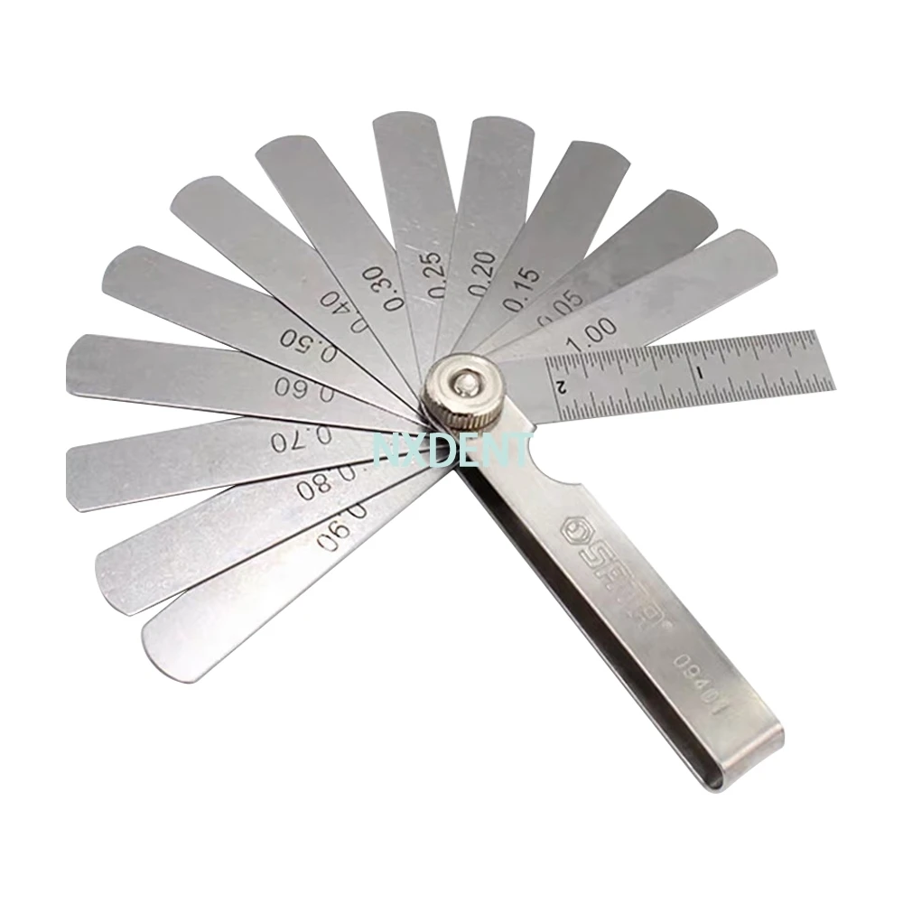 1pcs New Dental Interproximal Reduction Gauge IPR System OrthodonticTreatment Tooth Gap Measuring Ruler Stainless Steel Tools