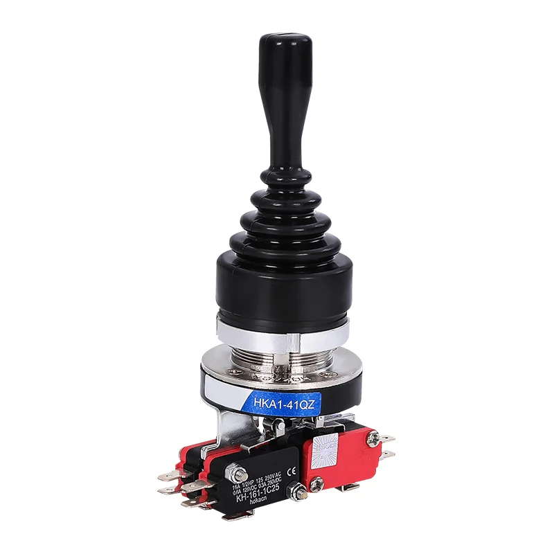 30mm Joystick Switch Maintained Momentary 4 Position Self Latching Spring Return Cross Wobble Stick Switch HKA1-41QZ HKA1-41QY