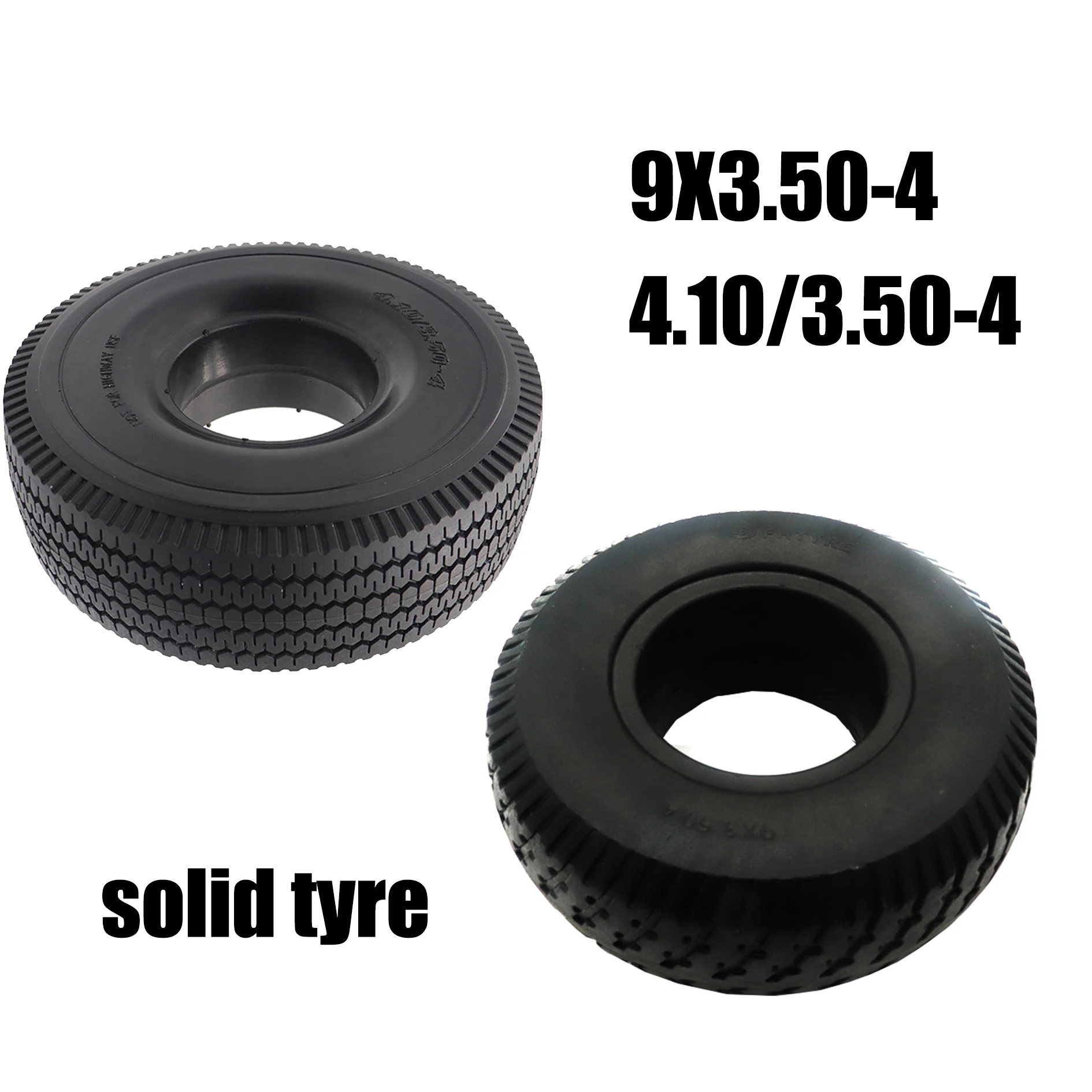 High performance Vacuum solid tire4.10/3.50-4  9*3.50-4 for elderly electric bicycle pneumatic-free  tyre