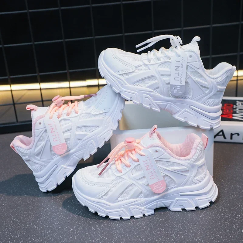 

Girls Sneakers Children Casual Shoes Mesh Platform Designer Tennis Sneaker 6 To 12 Years Kids Sneaker Shoe for Girl