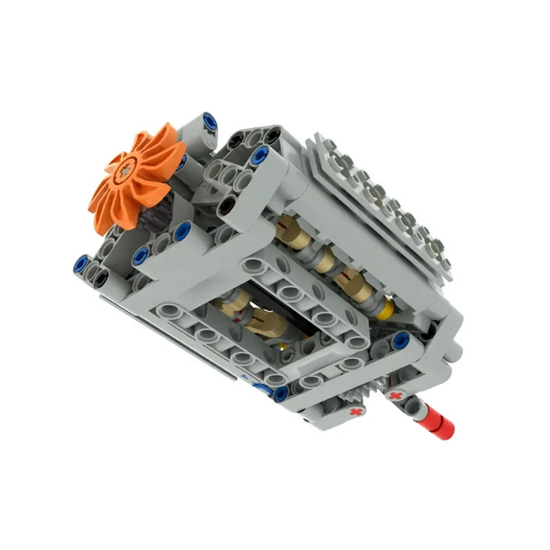 Kit di costruzione di modelli di motori W16: blocchi tecnici di piccole particelle con potenza meccanica Giocattolo educativo STEM fai-da-te per bambini adulti