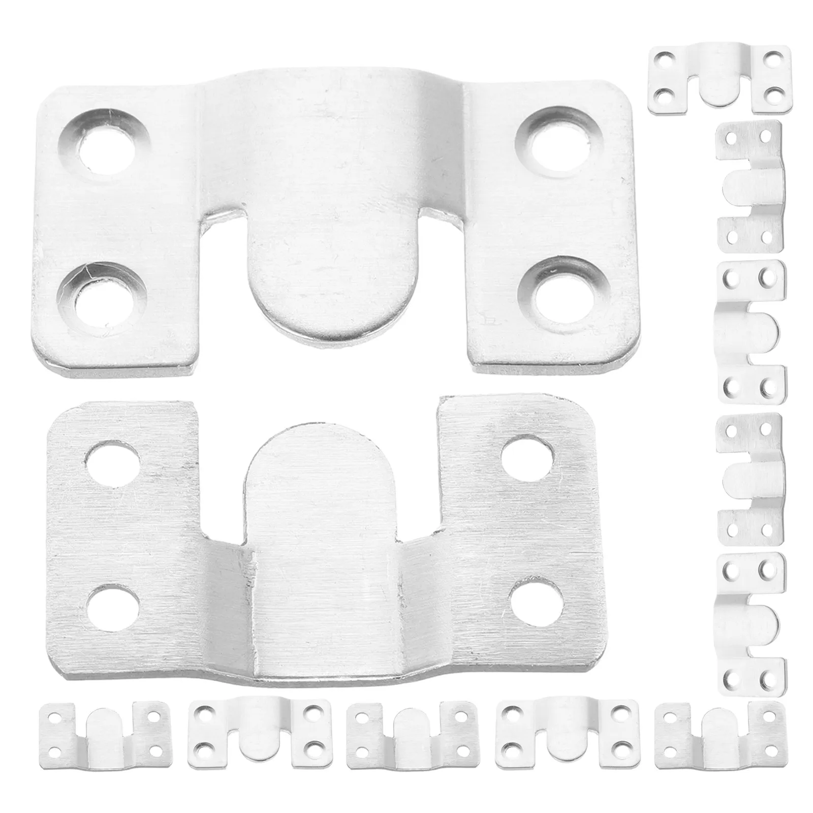 12Pcs Sectional Sofa Clips Stainless Steel Modular Couch Connecting Buckle Furniture Clip for Secure Locking Photo Frame Hangers