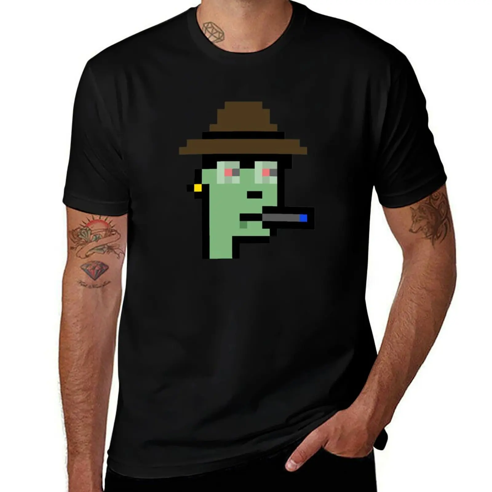 T-shirt Nft Zombie CryptoPunk, t-shirt à manches courtes pour le travail