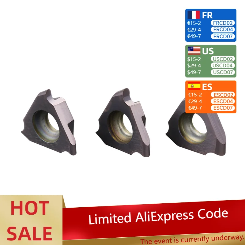 

10PCS Lathe turning tools carbide inserts triangle cutting inserts blade TGF32R round edge grooving 0.5mm 0.75mm 1.0mm 1.5mm