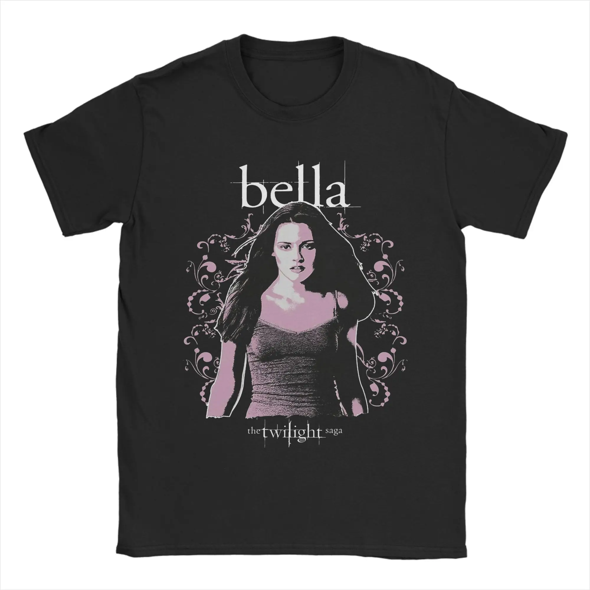 

Bella Twilight Movie Retro T Shirts for Men Cotton Vintage T-Shirt Round Collar Tee Shirt Short Sleeve Clothes Gift Idea