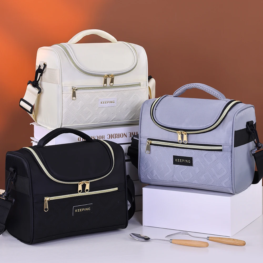 

Thickened Thermal Lunch Portable Children's Bento Outdoor Picnic Insulated Lunch Box Bag Cross-Border Cold Insulation Ice Pack