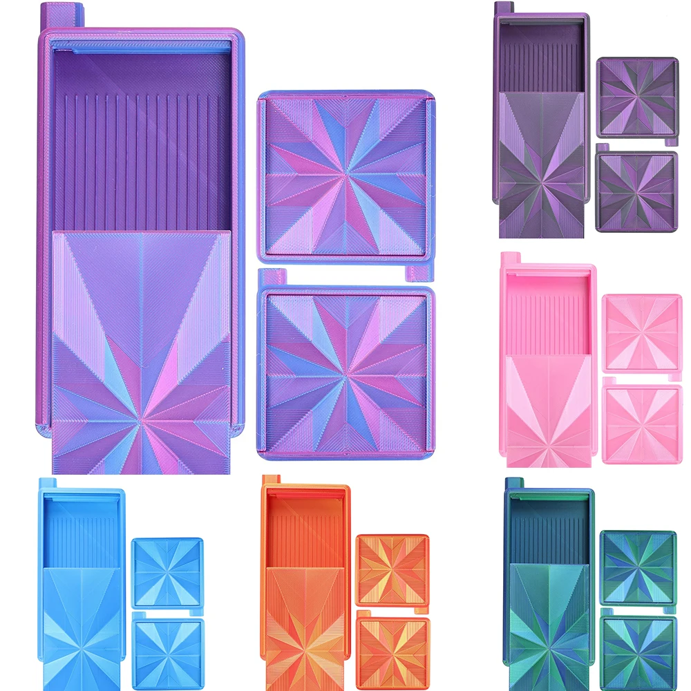 3 in 1 Diamond Art Trays With Lid,Stackable Beading Plates Drill Storage Container Rhinestone Sorting Trays DIY Crafts Tools Acc