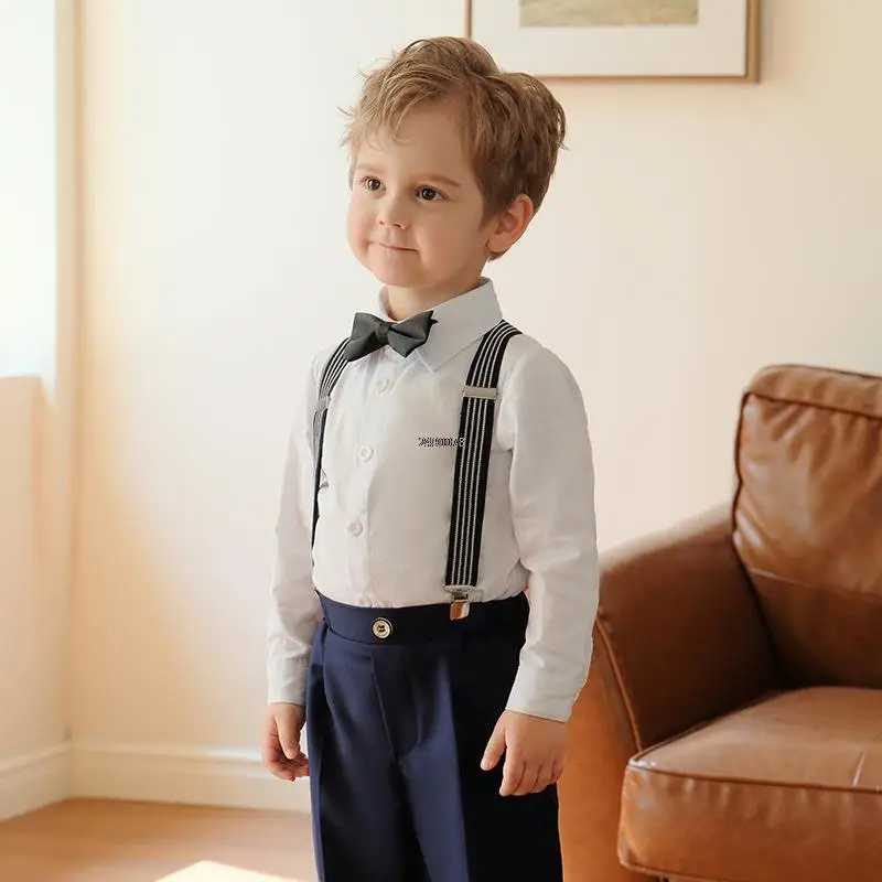 Boys Children\'S Day Photography Suit School Kids Formal Wedding Dress Performance Suit 1 Year Baby Birthday Ceremony Costume