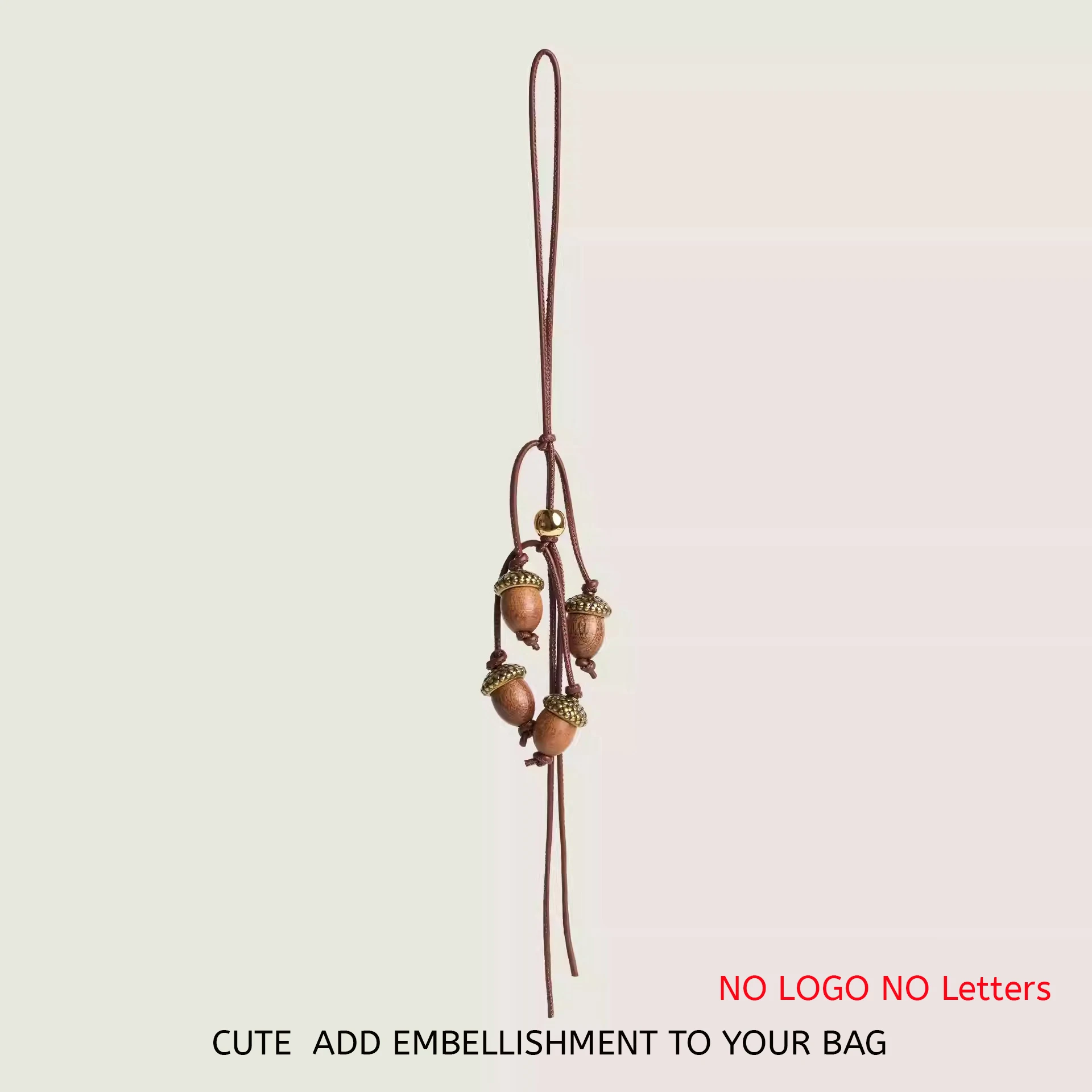 Cowhide Leather Acorn Tomato Charm for Women's Bag High-end Durable Exquisite Workmanship Bag Decoration Bag Accessories