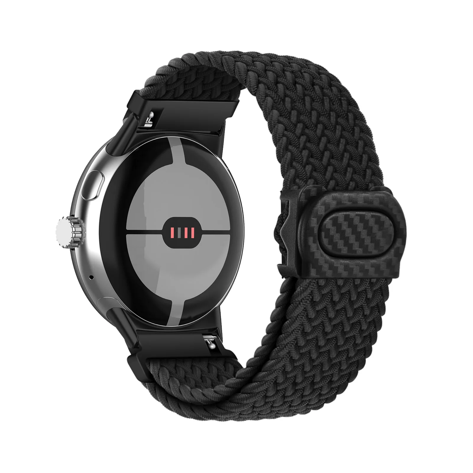 

Elastic Nylon Bands for Google Pixel Watch 1/2/3 41mm Band, Plastic Buckle Adjustable Nylon Strap