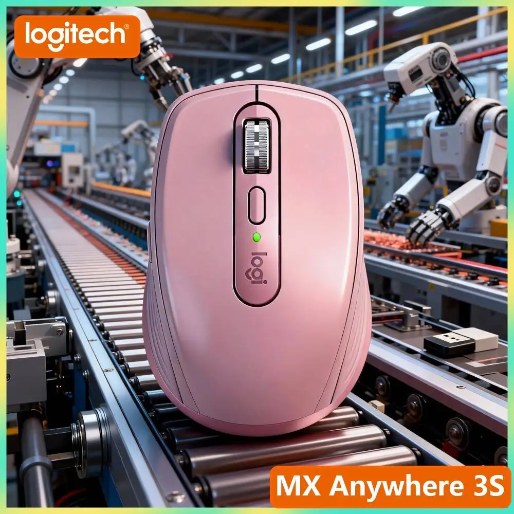 Compact MX Anywhere 3S - 8K DPI, MagSpeed Wheel, Lightweight, Great for Perfume Pop-up & Mobile Sales Desk