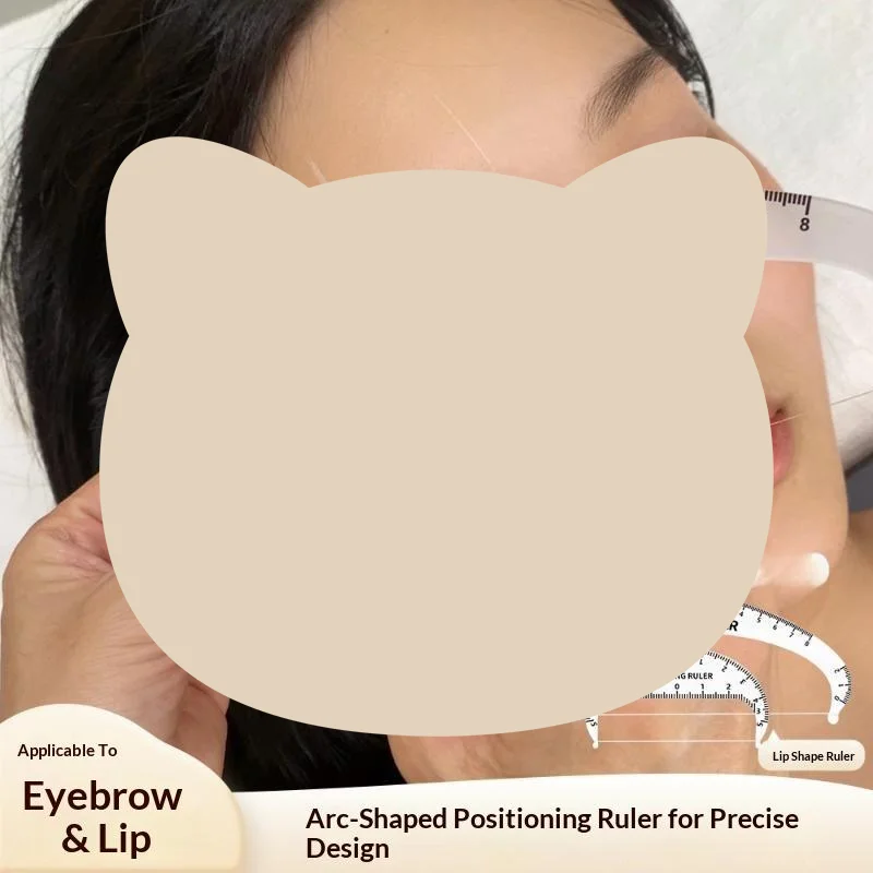 Acrylic Eyebrow Mapping Bow Ruler Lip Positioning Ruler With String Professional Precise Shaping Makeup Tool Supply For Home Us