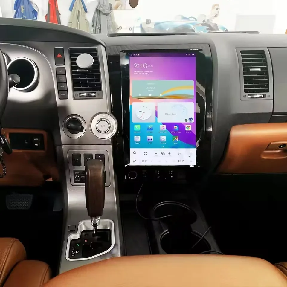 

Автомагнитола Android 13 для Toyota Tundra Sequoia 2007-2013, мультимедийный плеер с CarPlay, сенсорный экран, Qualcomm, GPS-навигация