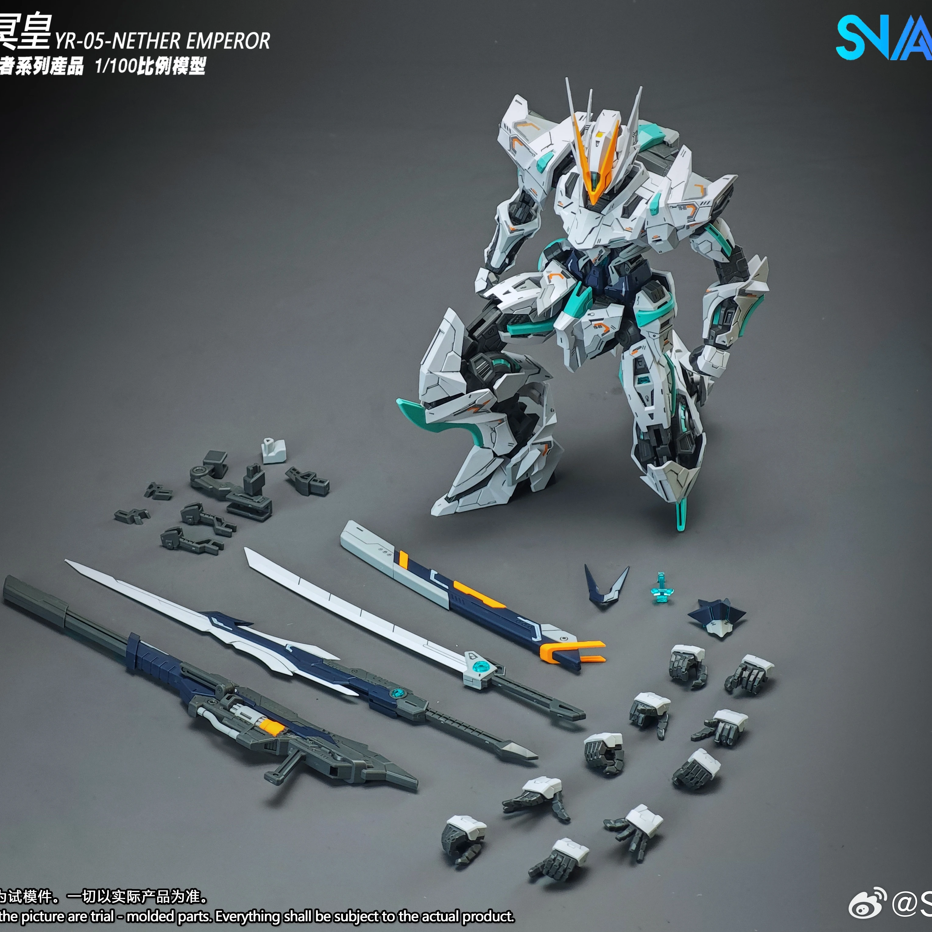 

SNAA YR-05 NETHER EMPEROR 1/100 Action Figure Assembly Model Kit Mecha Robot EMPEROR Series Figurine Collectible Hobbies Gifts