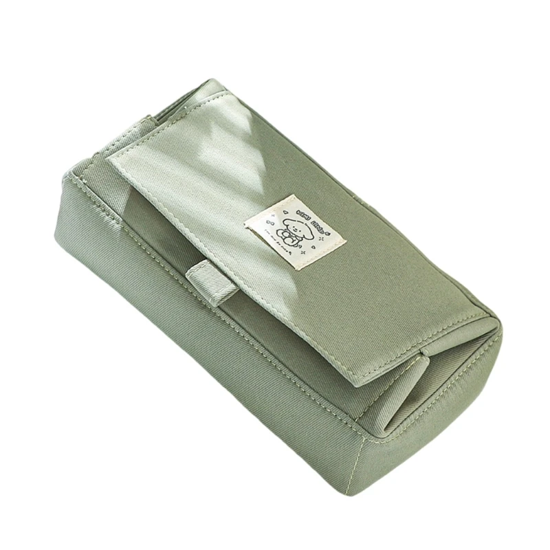 حافظة أقلام متعددة الأغراض ذات سعة كبيرة وحقائب أقلام من القماش وحافظة أقلام مكتبية وحامل منظم للطالبات الأولاد والبنات