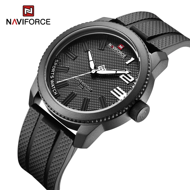 NAVIFORCE Top Luxus Marke Quarzuhr Männer Silikon Armband Militär Uhren 30 ATM Wasserdichte Armbanduhr Relogio Masculino 2022 9