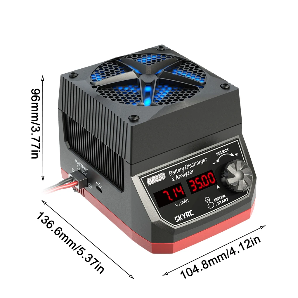 Battery Discharge Device And Analyzer Simplified Operation And Intuitive Data Analysis Knob Switch