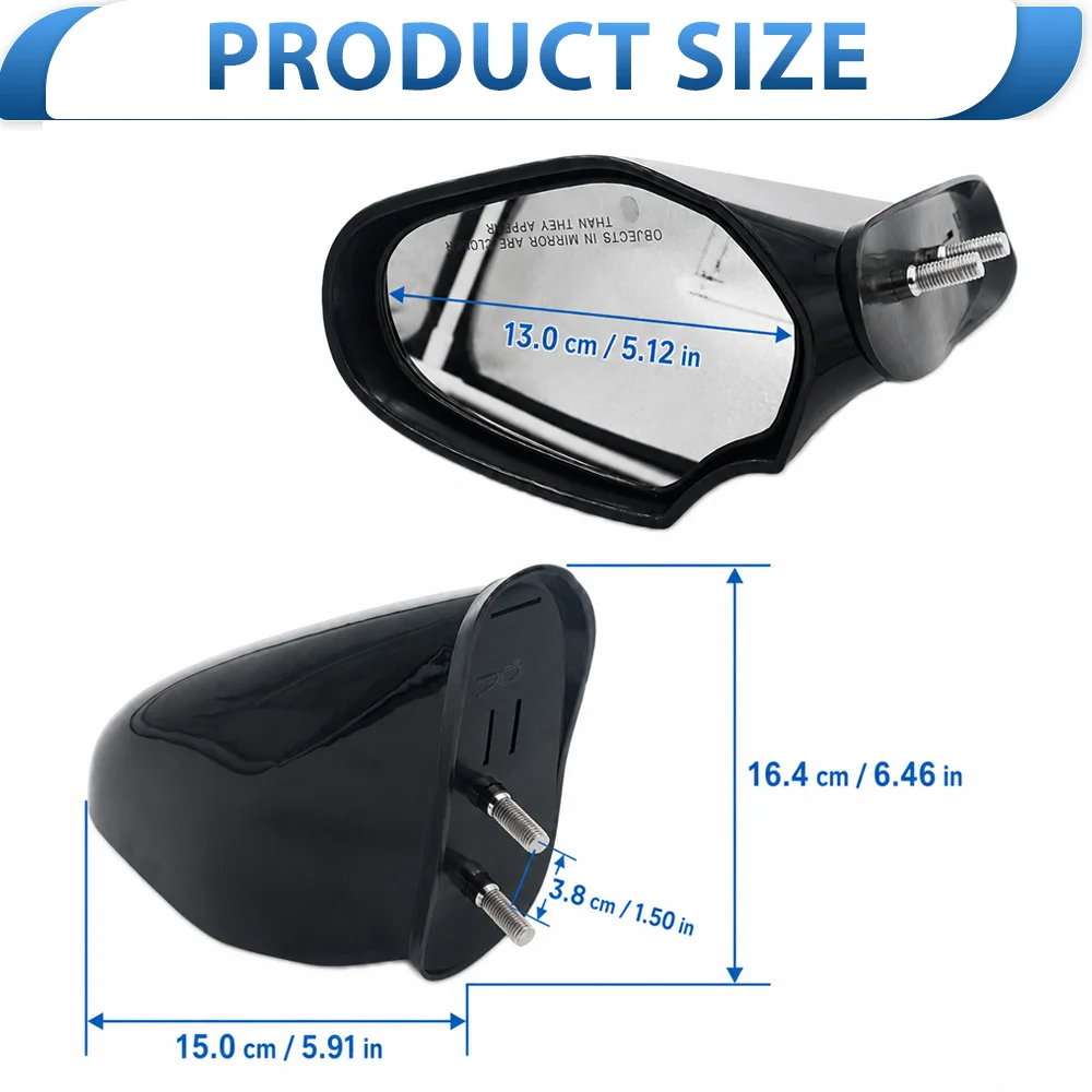 2pcs Motorboats Curved Rearview Mirror F2N-U596B-00-00 F2N-U596C-00-00 For Yamaha WaveRunner VX Cruiser Deluxe Sport VXR VXS V1