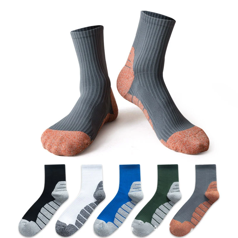 

Actual Combat Professional Basketball Socks Towel Bottom Low Top Sports Matching Elite Men Women Middle Tube Running Thickened